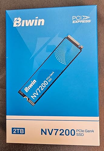Amazon | Biwin NV7200 1TB SSD NVMe2.0 M.2 Type 2280 PCIe Gen4×4